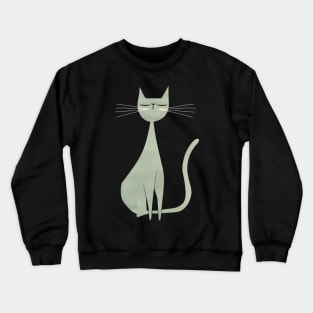 Mid Century Modern CAT Quaint Quirks Crewneck Sweatshirt